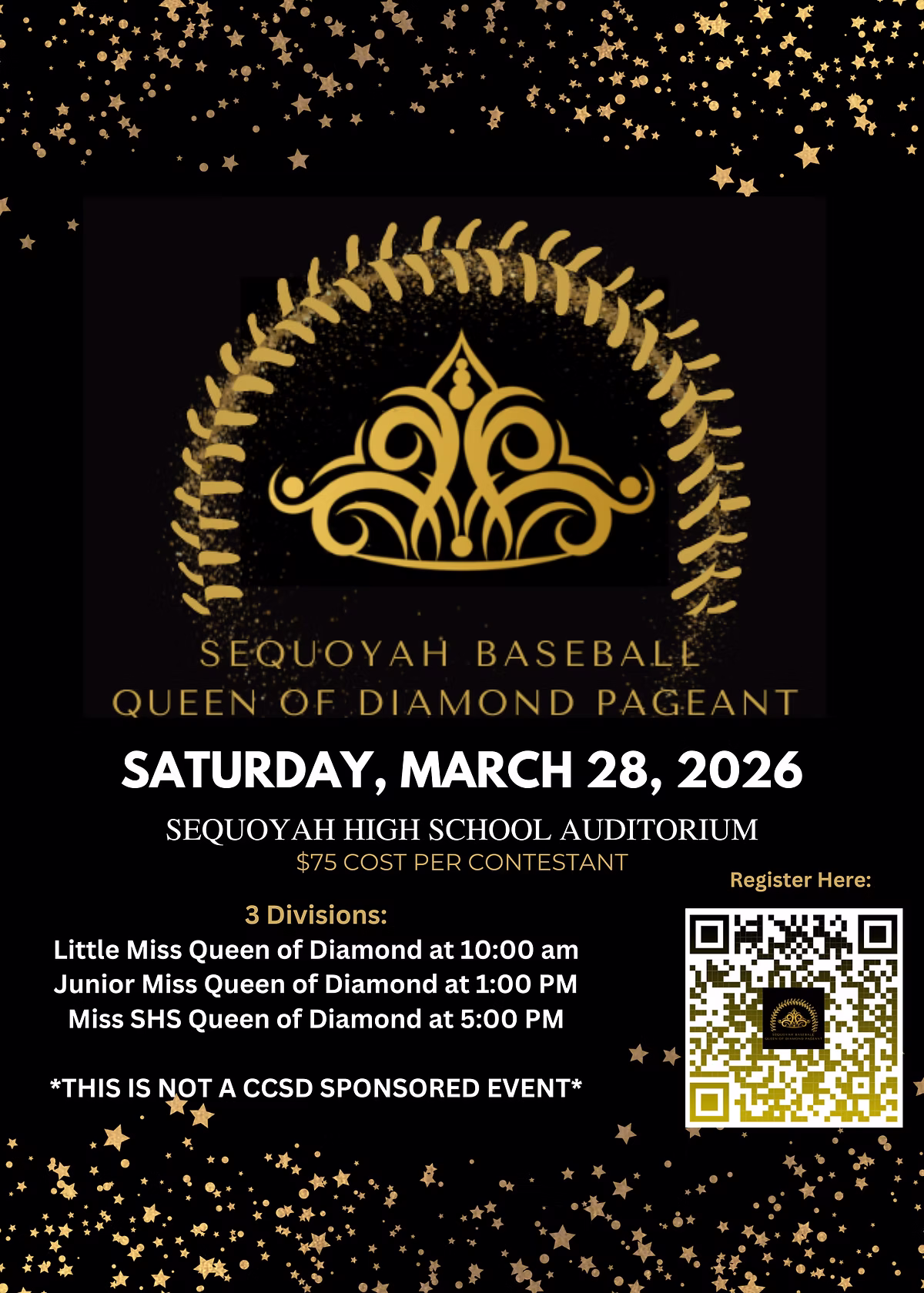 Queen of Diamonds Fundraiser Flyer